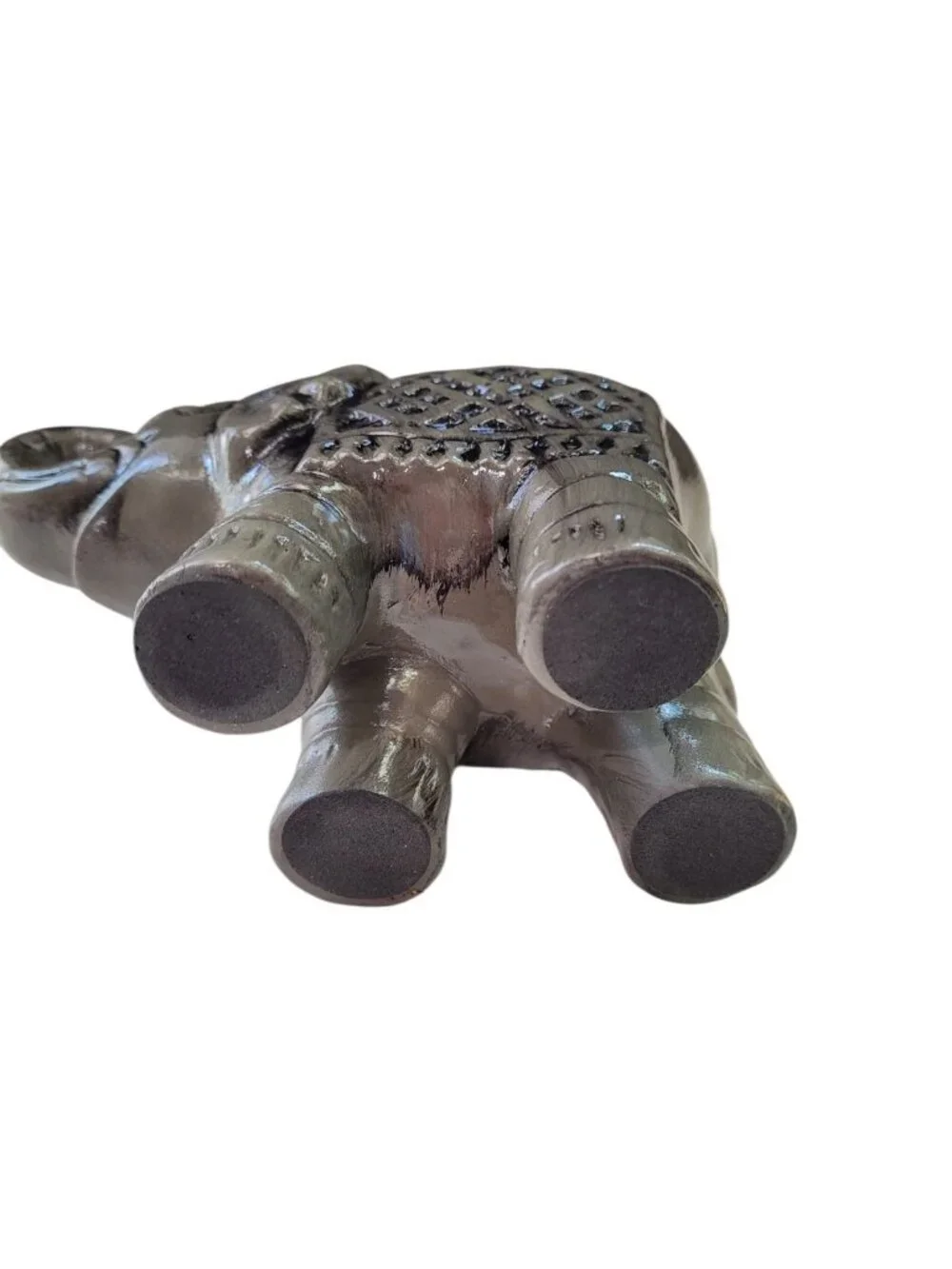 PartyLite BABY ELEPHANT Trumpeting African Inspiration Tealight Holder P9855 HTF - Picture 4 of 8